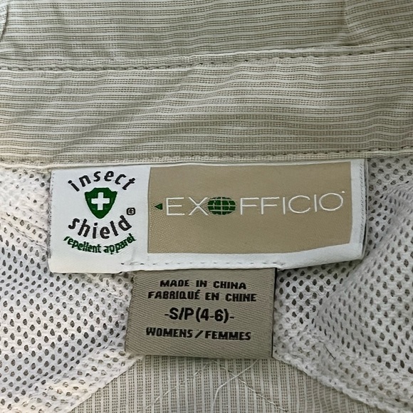 Exofficio Insect Shield Pinstriped Top Sz Small (4-6) - Picture 8 of 10